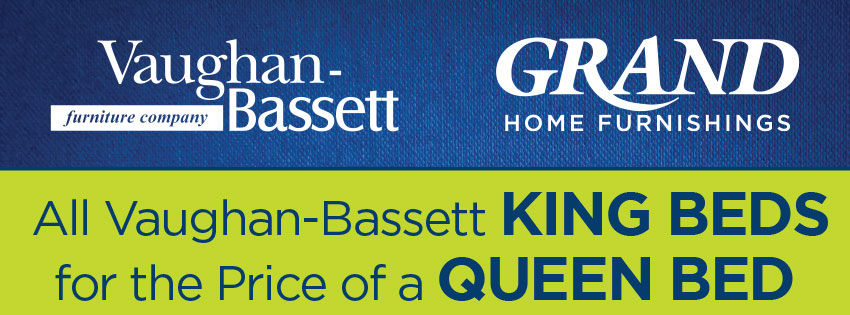 And now through May, you can upgrade to a king-sized bed for the price of a queen!