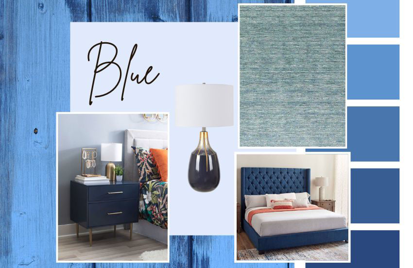 Blue color home