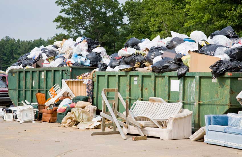 Furniture at the trash dump