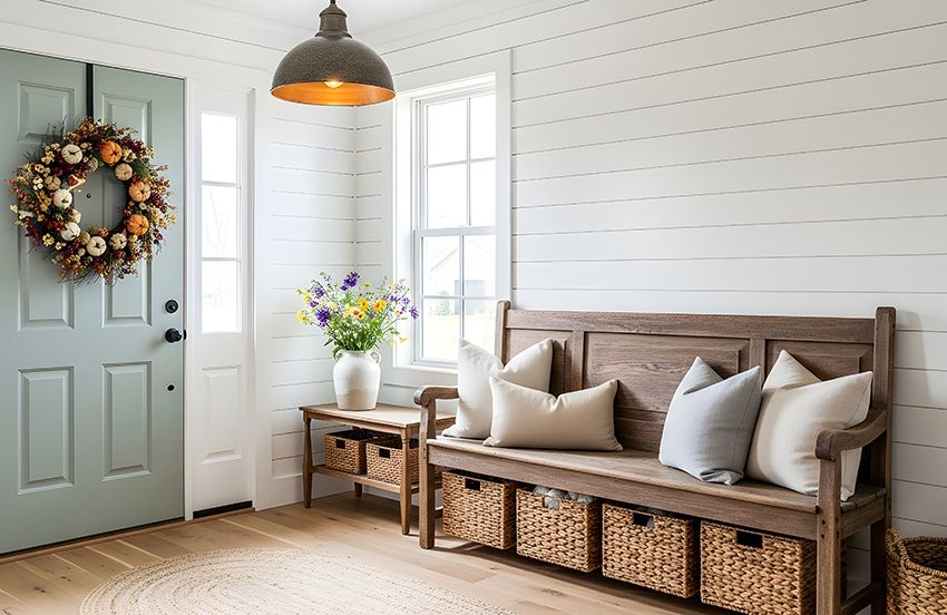 Extendable dining table set for hosting family and friends.