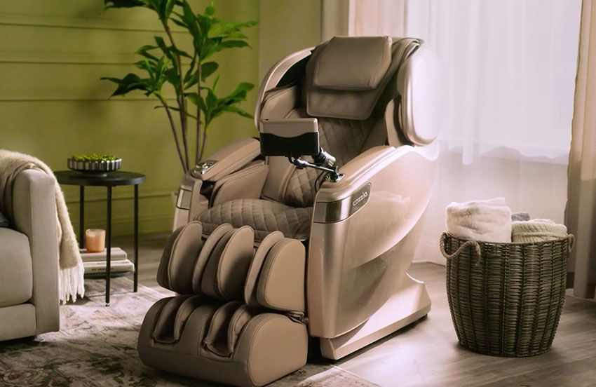 massage chair in living room