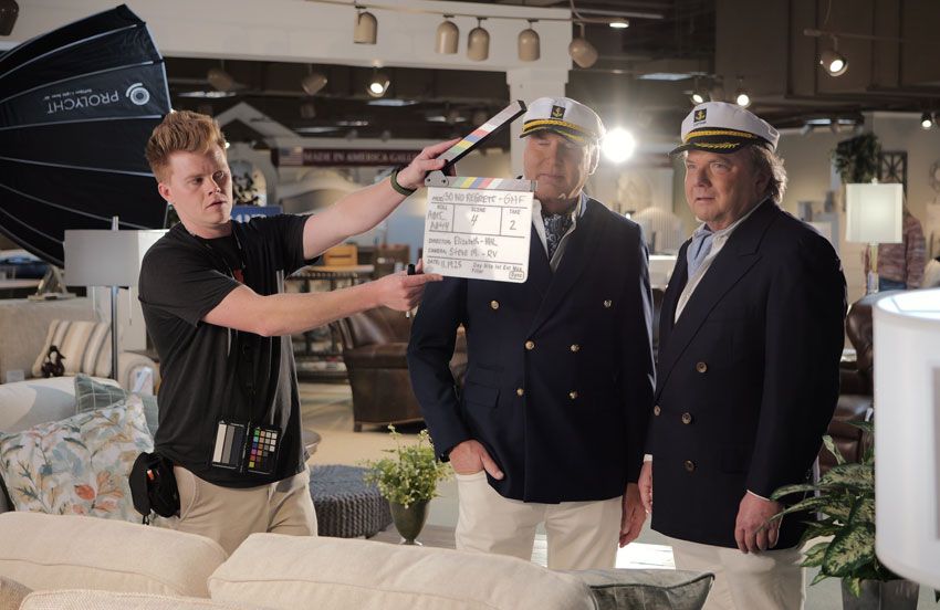 Shooting the Super Bowl commercial