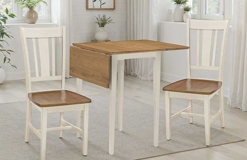 Drop leaf dining set